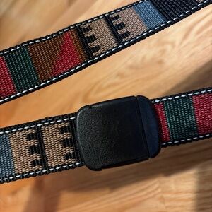 Bison designs t lock buckle belt pattern nylon webbing woven Made in USA